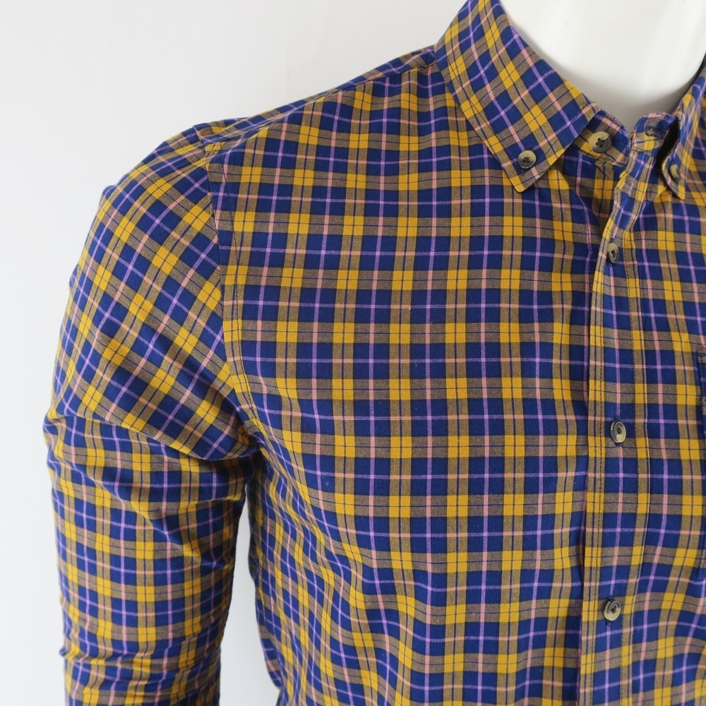 Scotch & Soda Long Sleeve Button Up Shirt Mens Small Regular Fit 100% Cotton - Picture 3 of 11